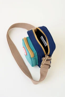 Brakeburn Navy Small Pouch Cross Body Bag Blue Clearance