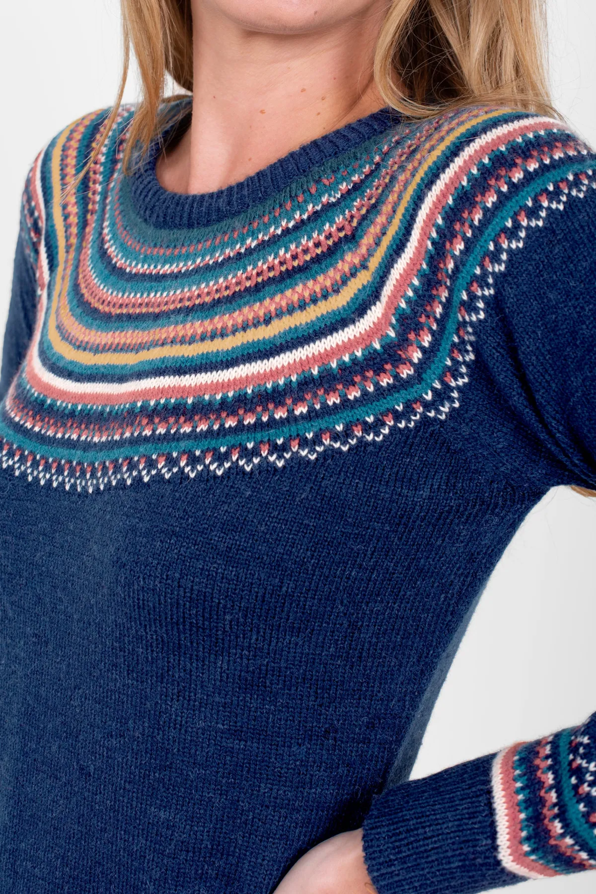 Brakeburn Nordic Farisle Dress Multicoloured Flash Sale