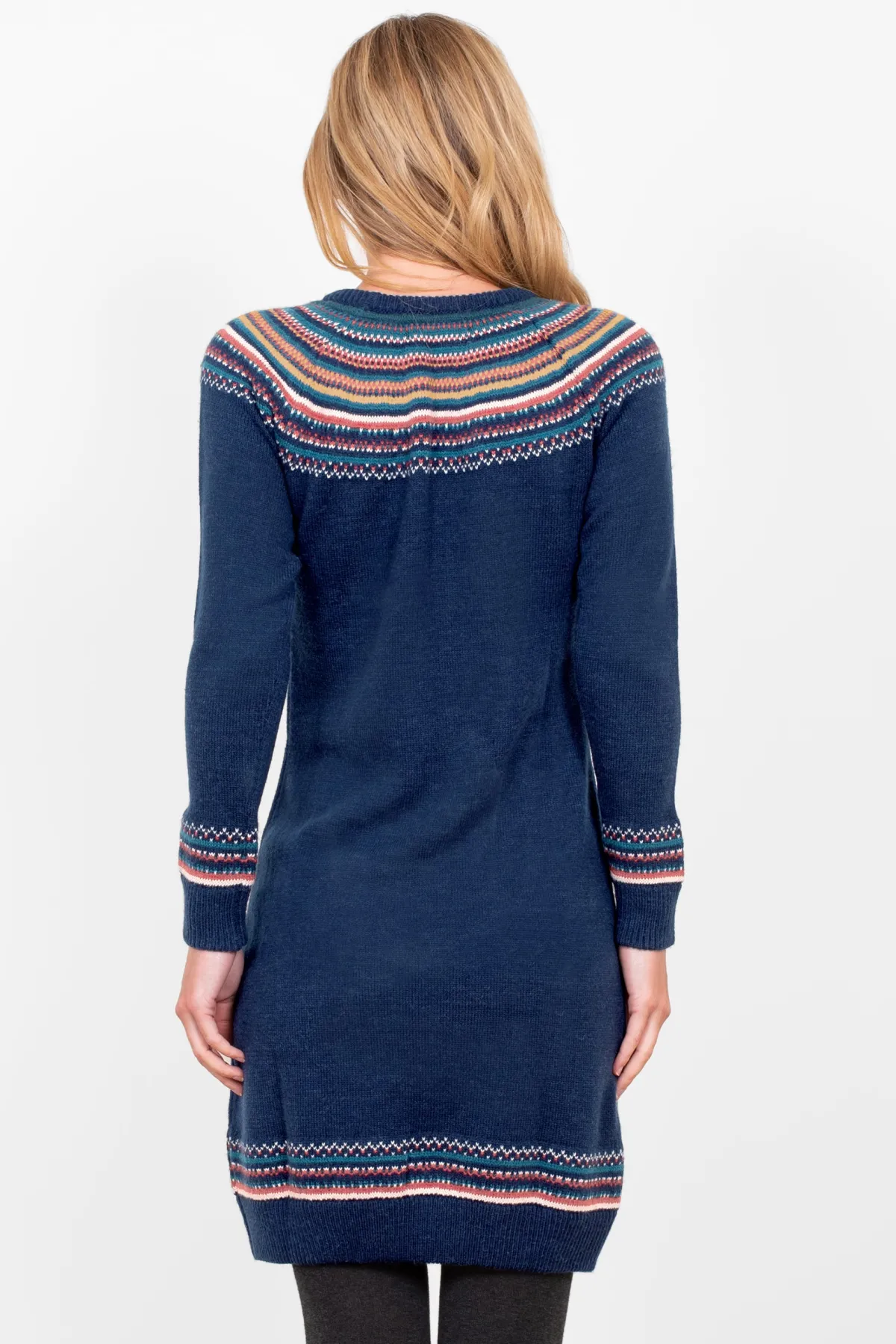 Brakeburn Nordic Farisle Dress Multicoloured Flash Sale