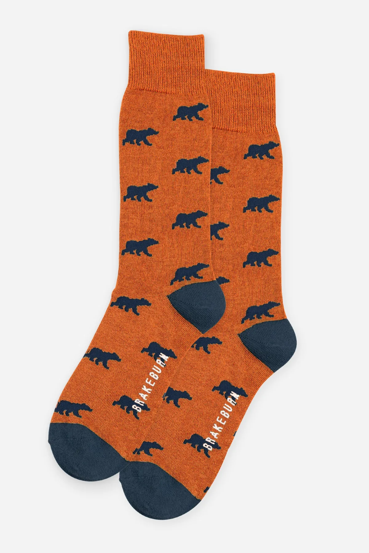 Brakeburn Orange Bear Socks Multicoloured Best