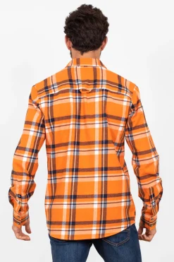 Brakeburn Orange Checked Shirt Multicoloured Flash Sale