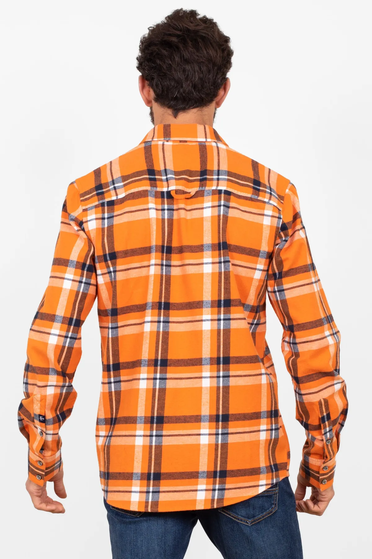 Brakeburn Orange Checked Shirt Multicoloured Flash Sale