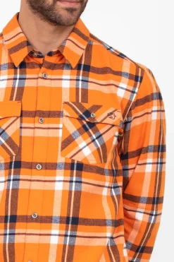 Brakeburn Orange Checked Shirt Multicoloured Flash Sale