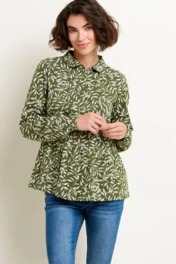 Brakeburn Orchard Leaf Blouse Green Fashion