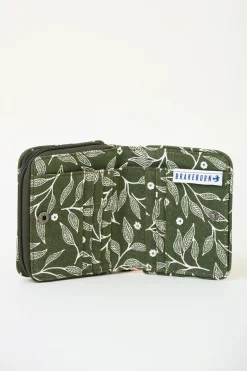 Brakeburn Orchard Leaf Purse Green Shop