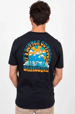 Brakeburn Outdoor Tee Black Hot