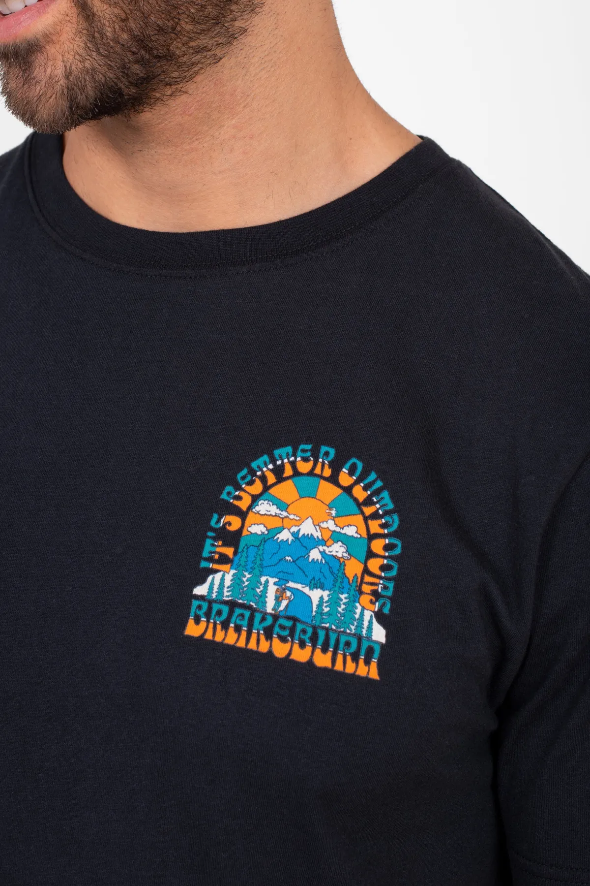 Brakeburn Outdoor Tee Black Hot