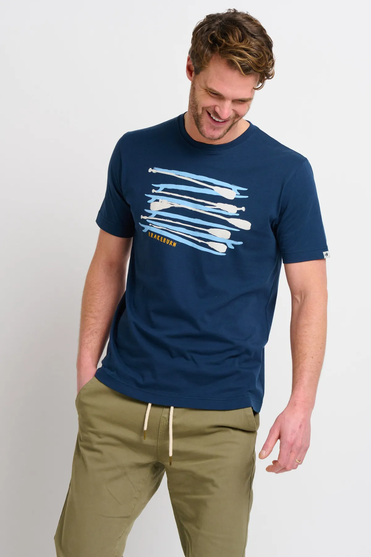 Brakeburn Paddleboard Tee Blue Fashion