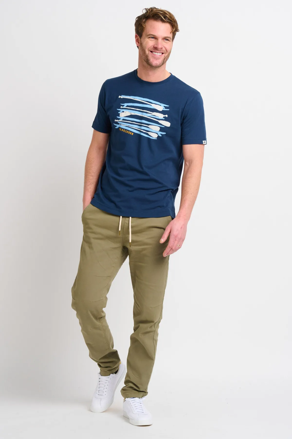 Brakeburn Paddleboard Tee Blue Fashion