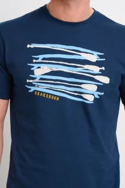 Brakeburn Paddleboard Tee Blue Fashion