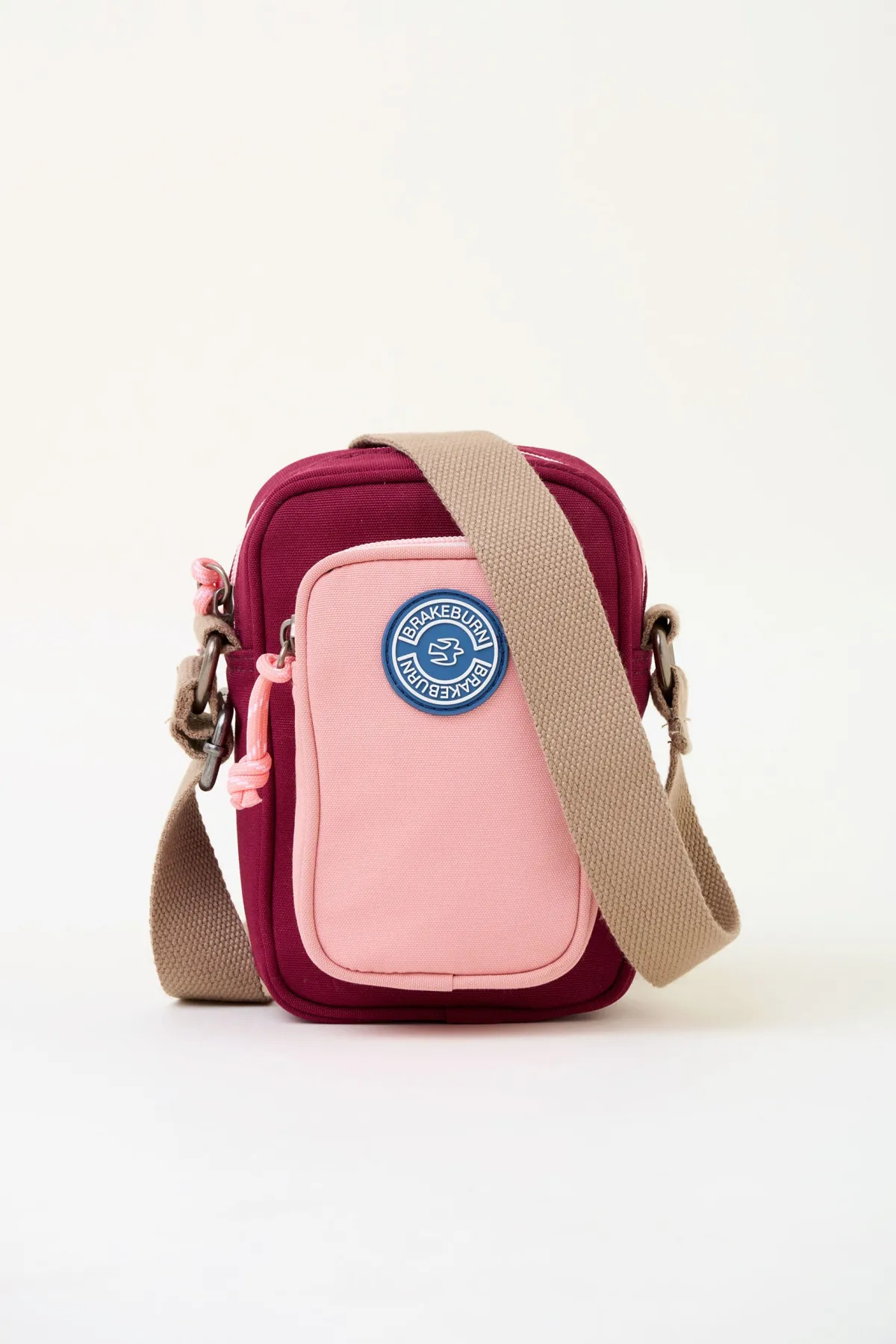 Brakeburn Pink Small Pouch Cross Body Bag Burgundy Outlet