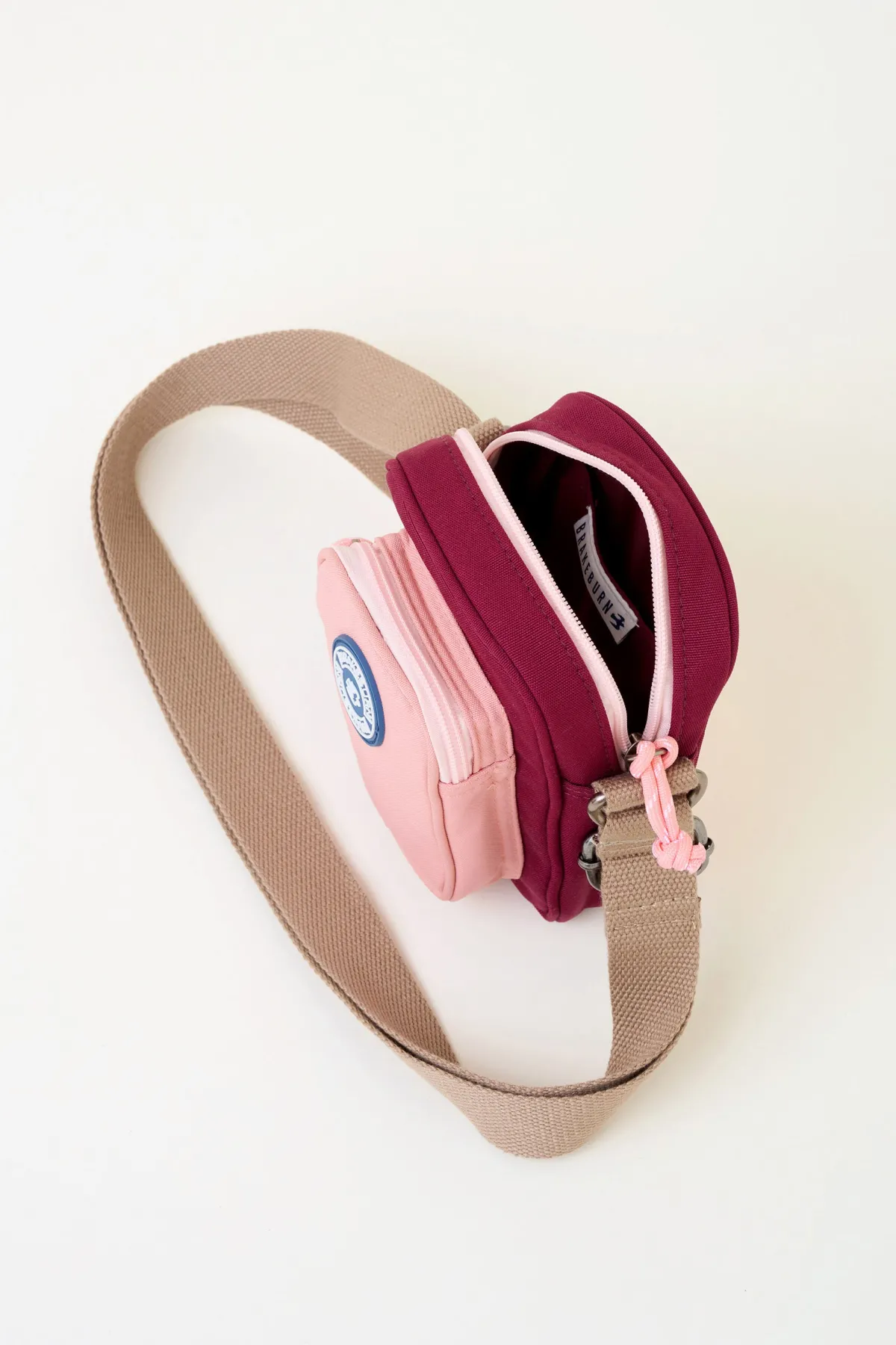 Brakeburn Pink Small Pouch Cross Body Bag Burgundy Outlet