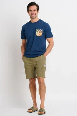 Brakeburn Pocket Print Tee Multicoloured Clearance