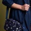 Brakeburn Polka Flora Medium Camera Cross Body Bag Navy Hot