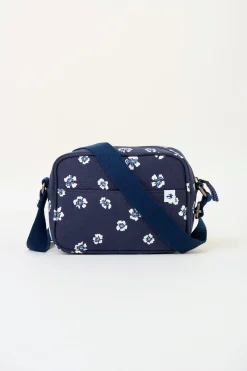 Brakeburn Polka Flora Medium Camera Cross Body Bag Navy Hot