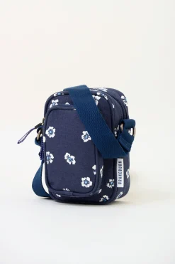 Brakeburn Polka Flora Small Pouch Cross Body Bag Navy Hot