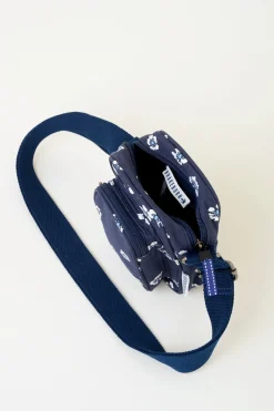 Brakeburn Polka Flora Small Pouch Cross Body Bag Navy Hot