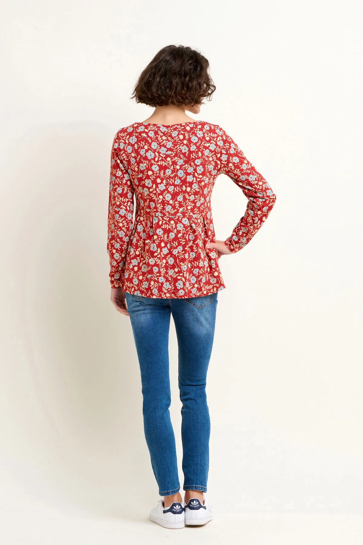 Brakeburn Poppy Long Sleeve Tee Blue Store