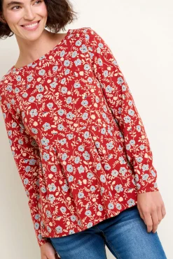 Brakeburn Poppy Long Sleeve Tee Blue Store