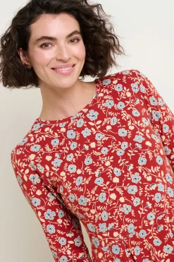 Brakeburn Poppy Midi Dress Blue Shop