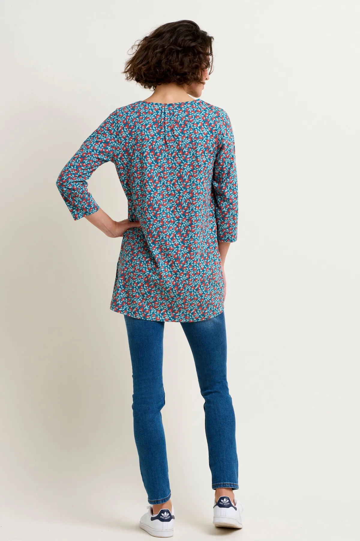Brakeburn Pressed Flowers Tunic Blue Best
