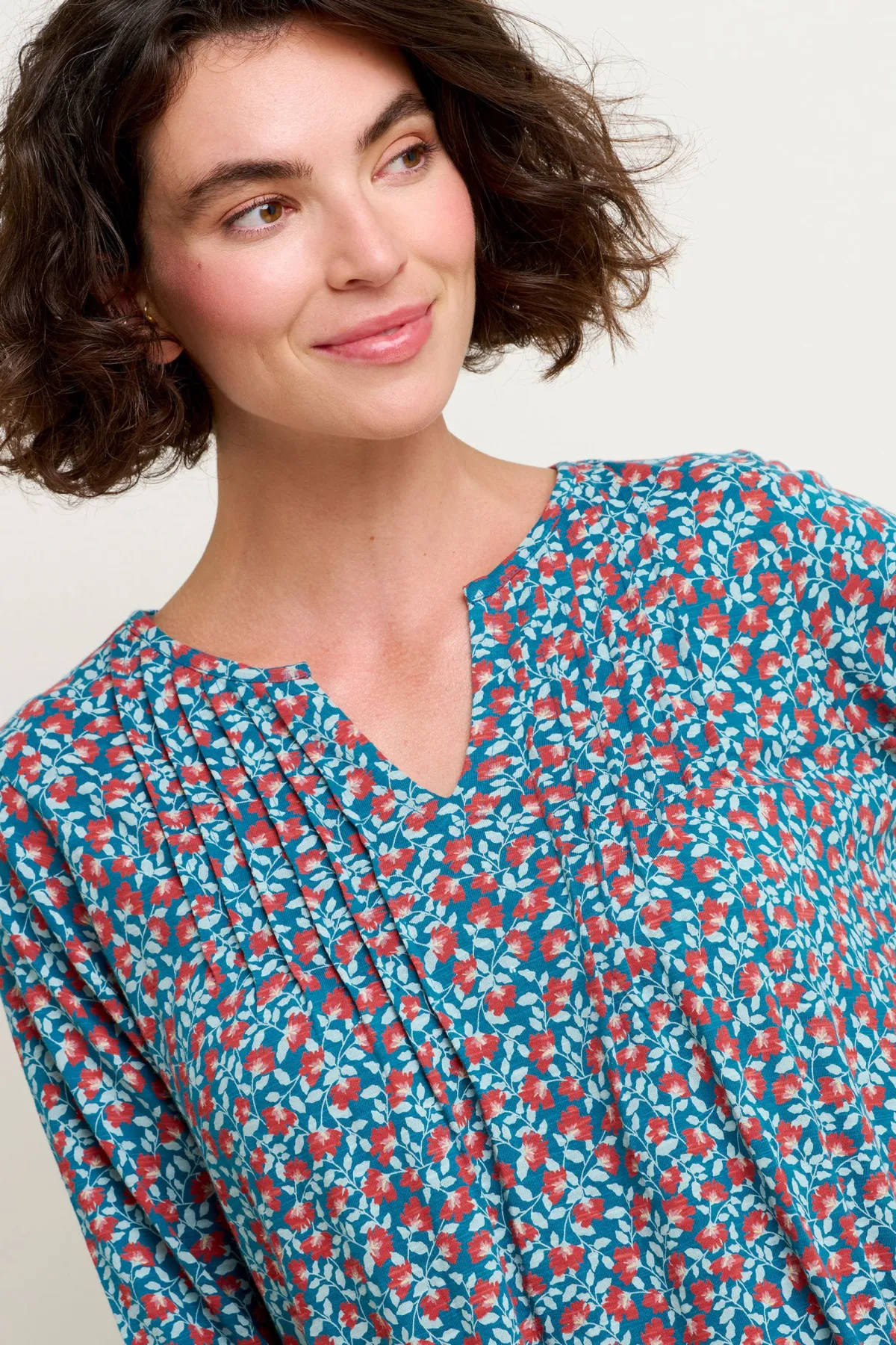 Brakeburn Pressed Flowers Tunic Blue Best