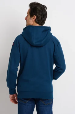 Brakeburn Raglan Zip Through Hoodie Navy Store