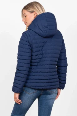 Brakeburn Rainbow Puffer Jacket Navy Best