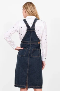 Brakeburn Rayna Pinny Dress Navy Discount