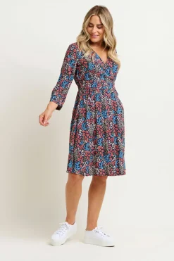 Brakeburn Regan Wrap Dress Black Sale