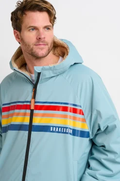Brakeburn Retro Stripe Chinook Changing Robe Blue Discount