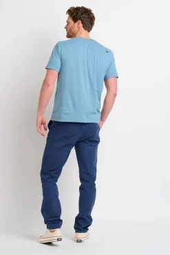 Brakeburn Retro Stripe Wave Tee Blue Fashion