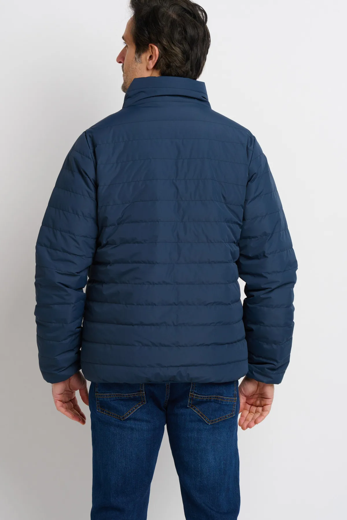 Brakeburn Reversible Puffer Jacket Blue Fashion
