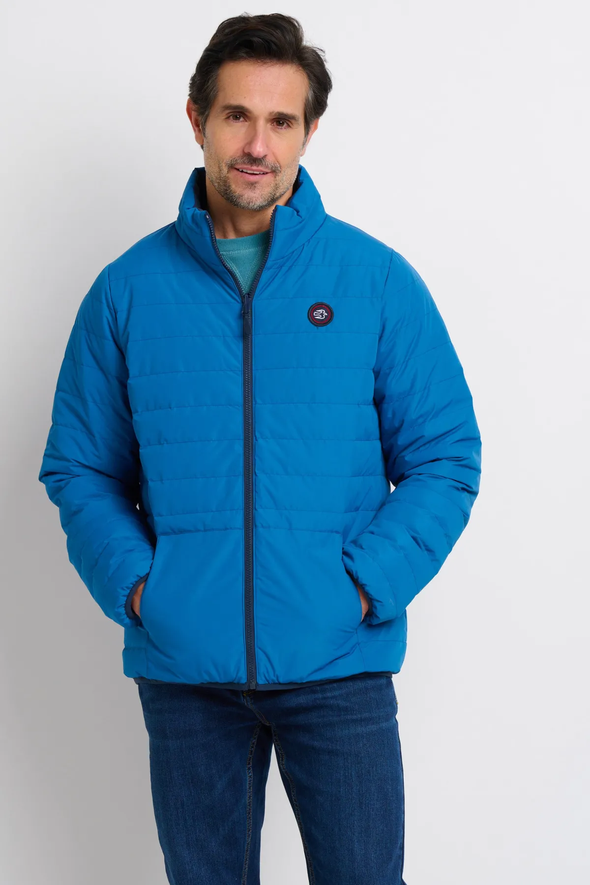 Brakeburn Reversible Puffer Jacket Blue Fashion
