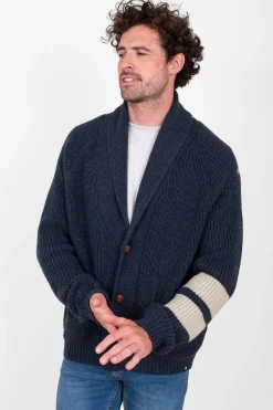 Brakeburn Ribbed Cardigan Navy Cheap