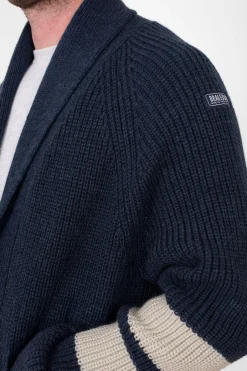 Brakeburn Ribbed Cardigan Navy Cheap