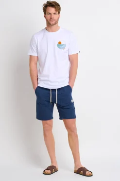 Brakeburn Rolling Waves Tee White Store