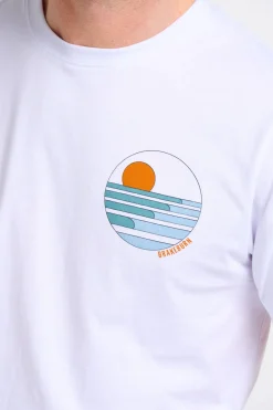 Brakeburn Rolling Waves Tee White Store