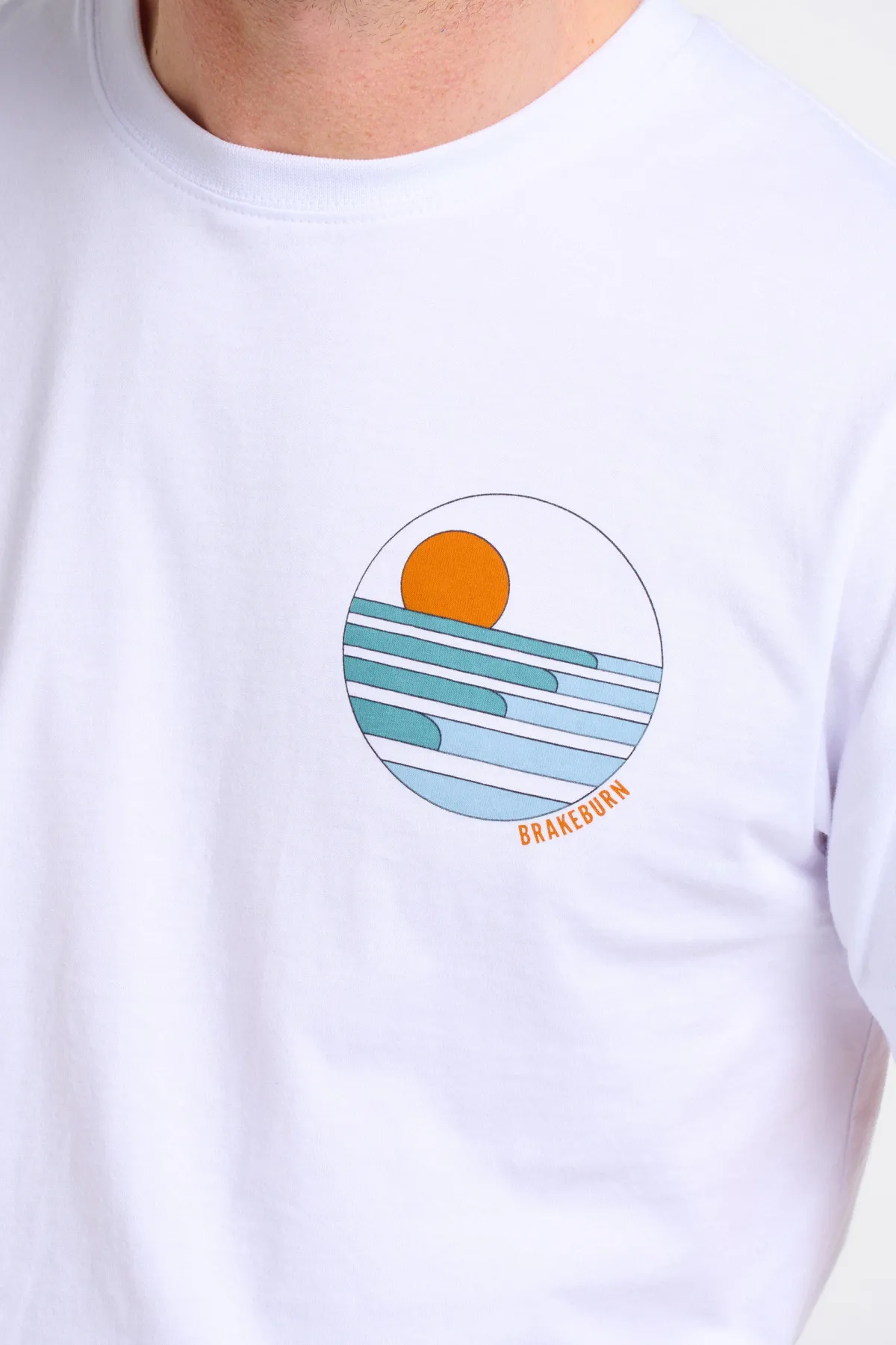 Brakeburn Rolling Waves Tee White Store