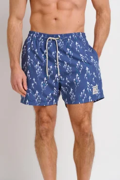 Brakeburn Sea Of Sharks Swim Shorts Blue Cheap