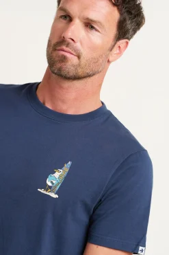 Brakeburn Seagull Tee Navy Hot