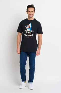Brakeburn Shark Tee Black Flash Sale