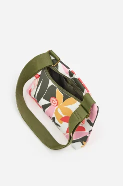 Brakeburn Small Cross Body Tropical Palm Bag Khaki New