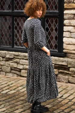 Brakeburn Spotty Jersey Dress Grey Best
