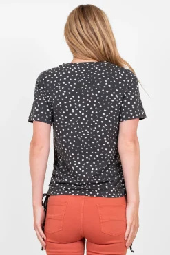 Brakeburn Spotty Tie Side T-Shirt Grey Discount