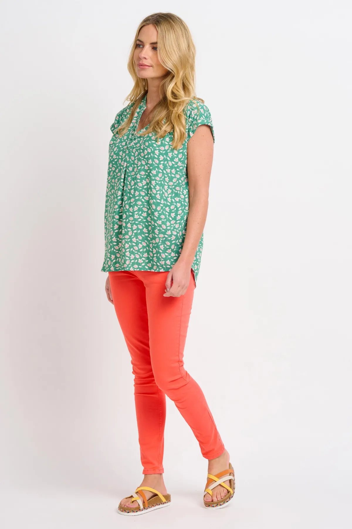 Brakeburn Spring Garden Blouse Green Store