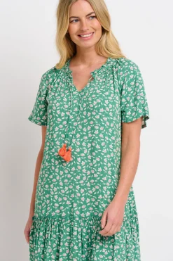 Brakeburn Spring Garden Dress Green Discount