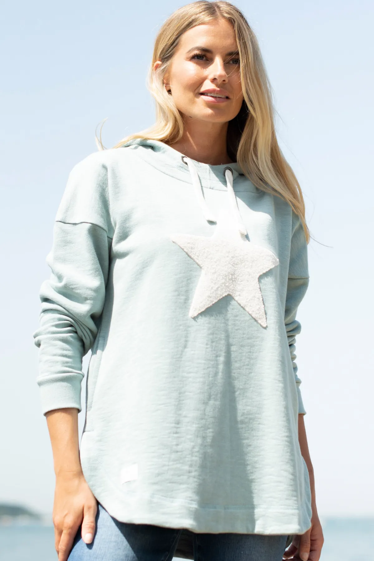 Brakeburn Star Hoodie Blue Hot