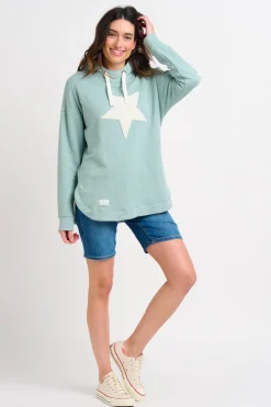 Brakeburn Star Hoodie Blue Hot