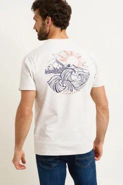 Brakeburn Stormy Seas Tee Cream Cheap